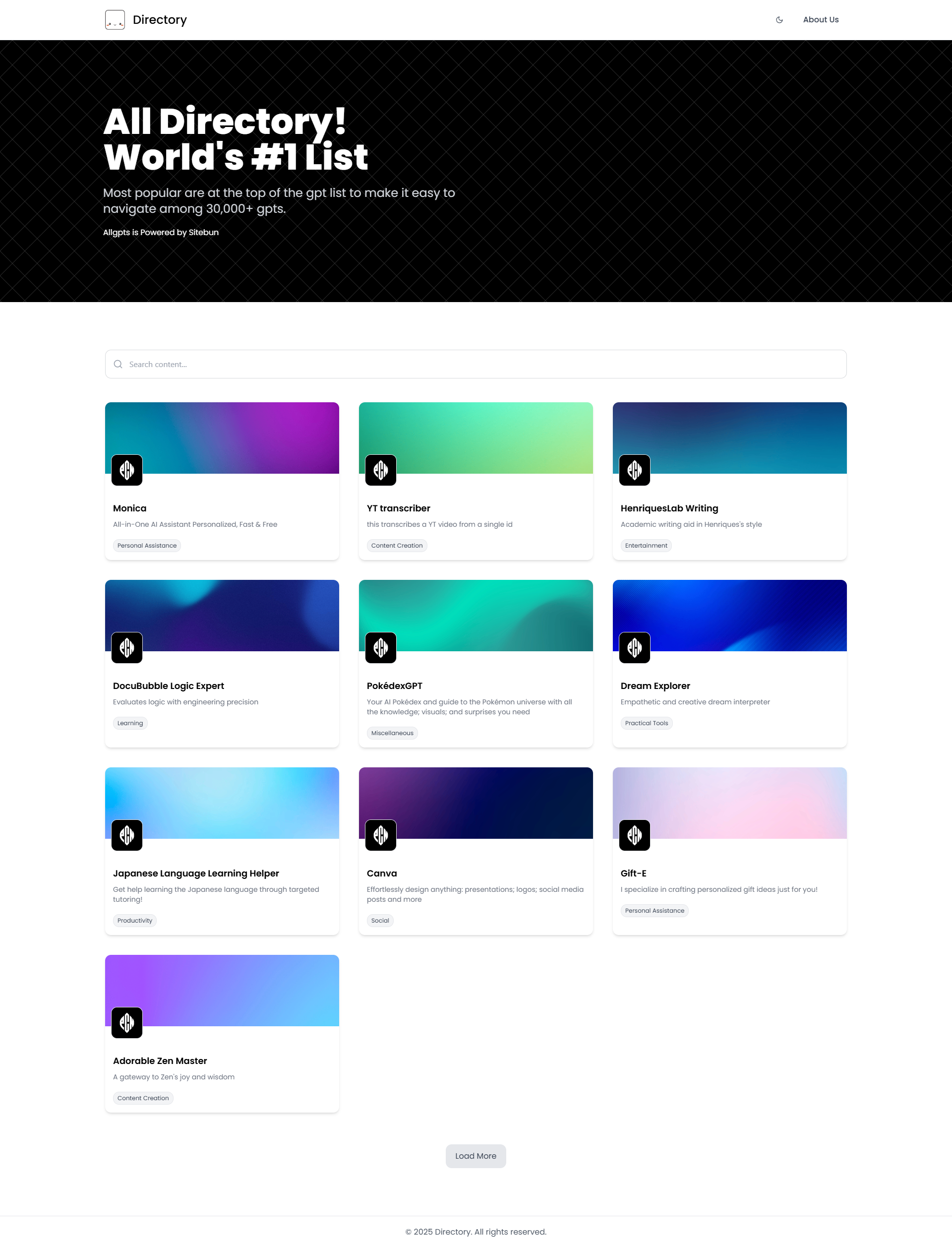 Directory preview